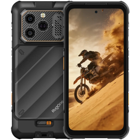 Ulefone RugOne Xever 8 8GB/256GB Noir Rugged IP68/IP69K 6,5 pouces 120Hz 64MP NFC