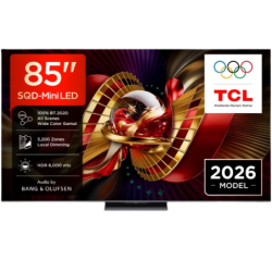TCL 85C8L 85 pouces 4K QD-Mini LED 144Hz Dolby Vision HDR10+ Google TV