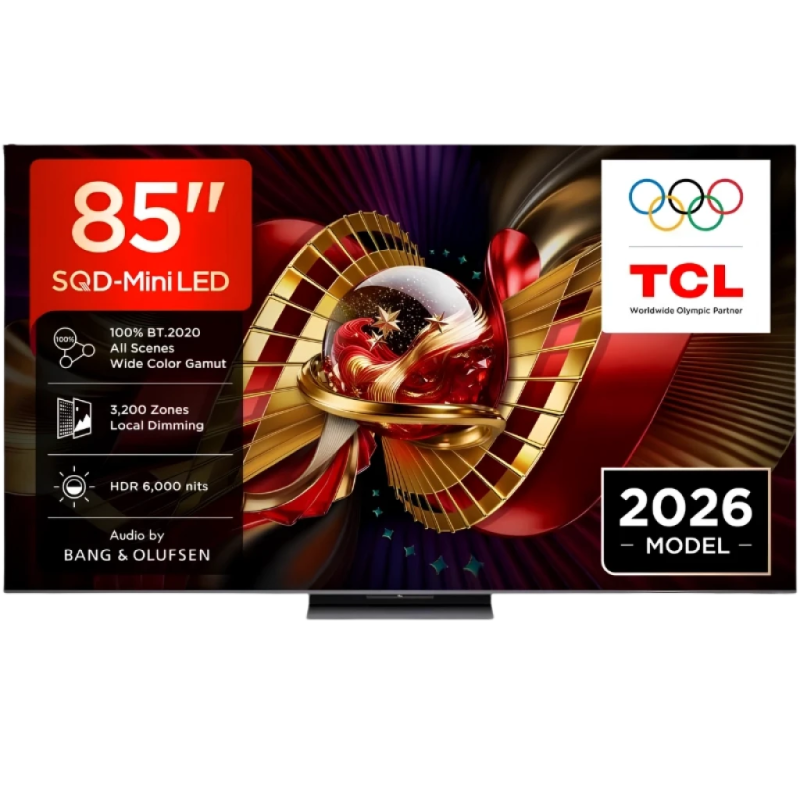 TCL 85C8L 85 pouces 4K QD-Mini LED 144Hz Dolby Vision HDR10+ Google TV
