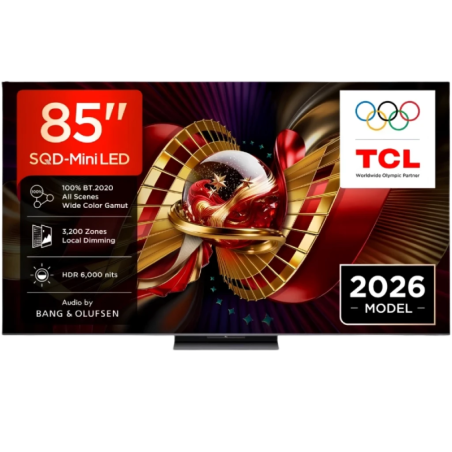 TCL 85C8L 85 pouces 4K QD-Mini LED 144Hz Dolby Vision HDR10+ Google TV