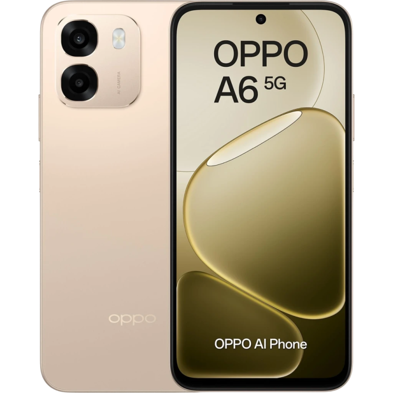 OPPO A6 5G 6GB/256GB Aurora Gold IP68 6,75 pouces LCD 120Hz 50MP 6550mAh 45W NFC