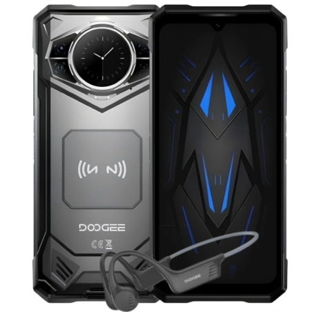 Doogee S200 VIP 5G 12GB/256GB Argent IP68 6,72 pouces AMOLED 120Hz 100MP 10100mAh 33W NFC