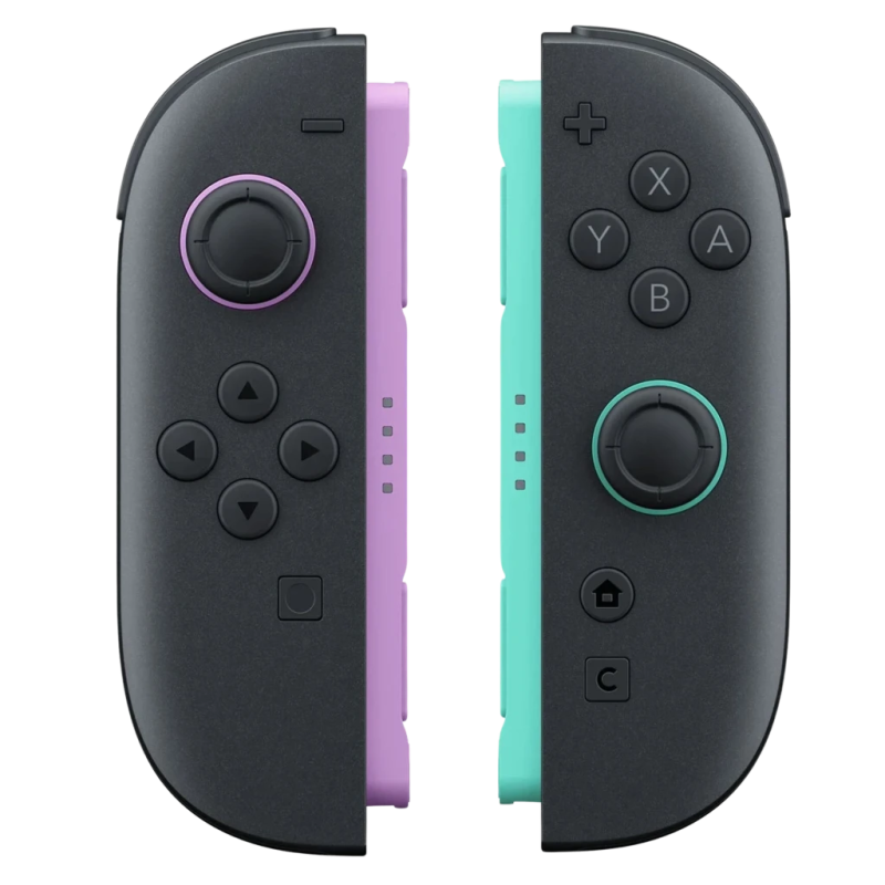 Magnetic Set S2 compatible avec Switch 2 Lavande/Turquoise Bluetooth vibration 500mAh 20h Manette sans fil