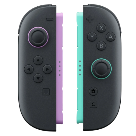 Magnetic Set S2 compatible avec Switch 2 Lavande/Turquoise Bluetooth vibration 500mAh 20h Manette sans fil