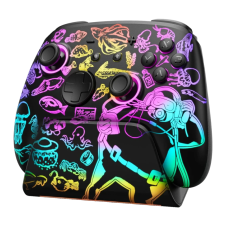 Funlab Luminex Pro Wireless Switch With Charging Dock Dave Collab Edition effet Hall gyroscope 950mAh Manette