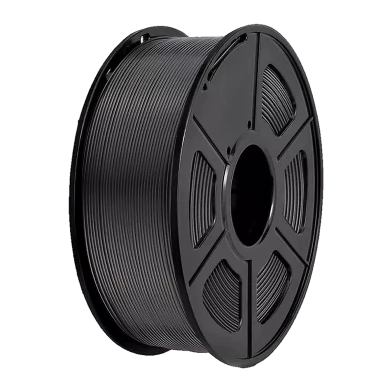 Filament Sunlu PLA Plus noir 1,75 mm 1 kg ±0,02 mm 200–230 °C