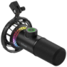 Fifine K658 RGB USB pour Enregistrement et Transmission sur PC cardioïde dynamique Microphone