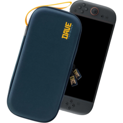 FUNLAB Housse « Dave the Diver Edition » Bleu Foncé pour Switch 2/1/OLED - Rigide, EVA, 10 emplacements