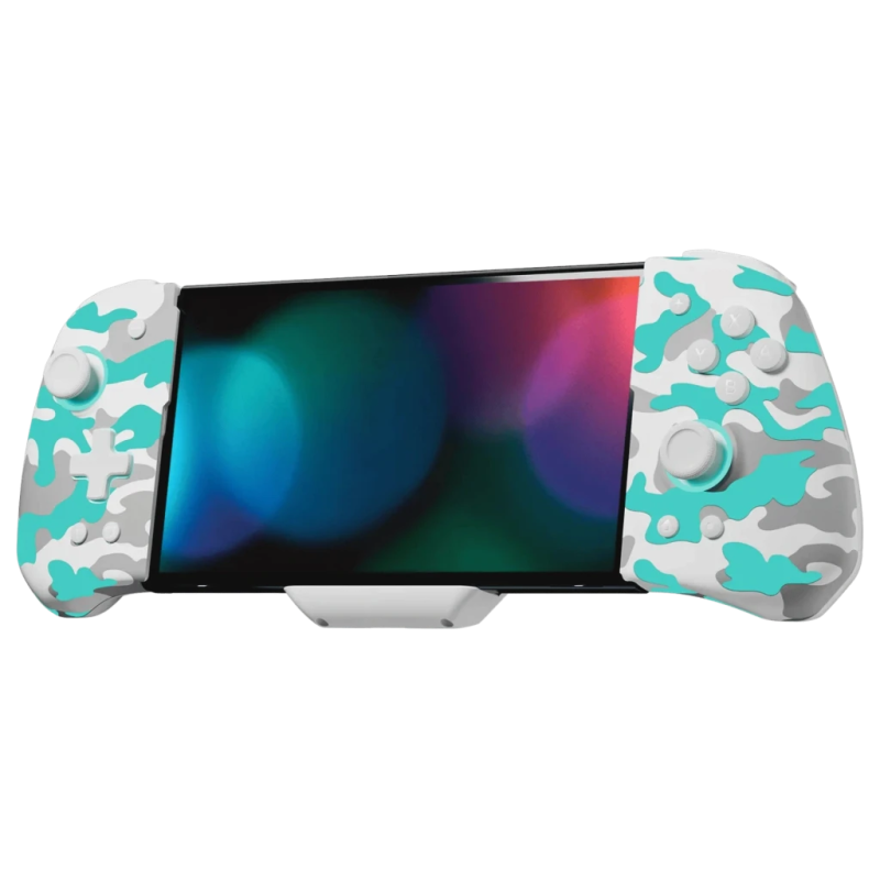 FUNLAB Luminpad Wireless Gripcon Camouflage Blanc pour Switch/Switch OLED boutons programmables Manette sans fil