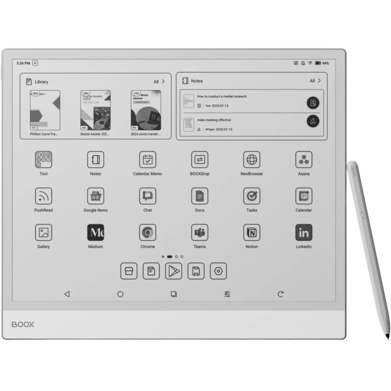 ONYX BOOX Note Max 128GB 13,3 pouces E Ink Carta 1300 Liseuse
