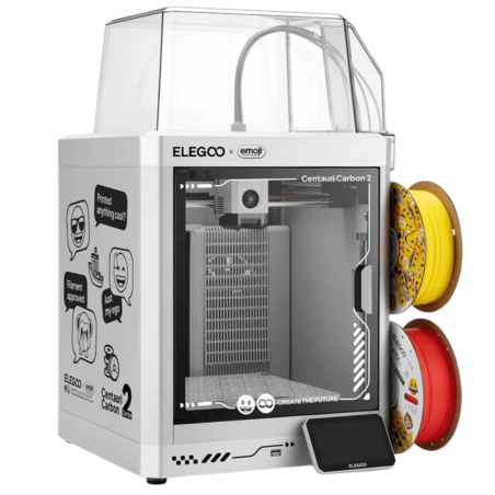 Elegoo Centauri Carbon 2 Combo x Emoji 4 Couleurs FDM 500mm/s 256x256x256mm extrudeur direct WiFi caméra Imprimante 3D