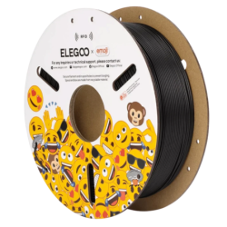 ELEGOO x Emoji PLA noir pour imprimantes 3D FDM - Filament 1,75 mm, bobine de 1 kg