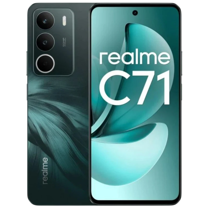 Realme C71 4GB/256GB Vert 6,67 pouces LCD 120Hz 50MP 6300mAh 45W NFC