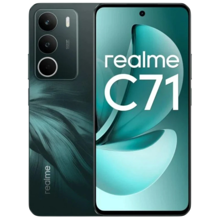 Realme C71 4GB/256GB Vert 6,67 pouces LCD 120Hz 50MP 6300mAh 45W NFC