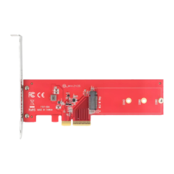 Carte adaptatrice Delock NVMe M.2 Key M PCIe 5.0 x4 Low Profile Rouge 90889