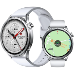 Xiaomi Watch S5 46 mm Argent 1,48 pouces AMOLED GPS double bande NFC 21 jours +150 sports 5ATM