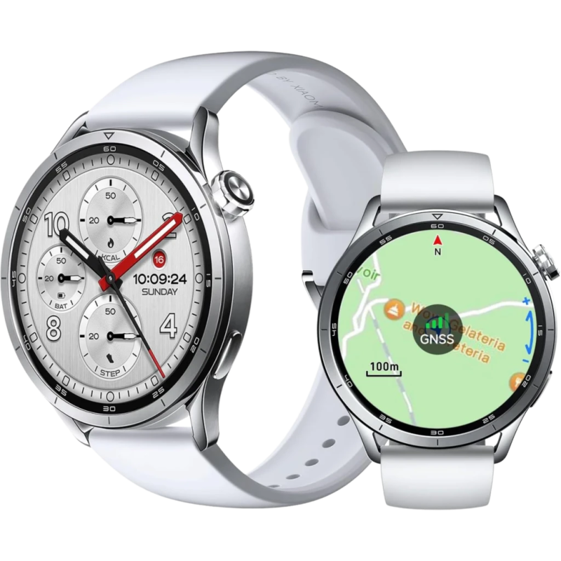 Xiaomi Watch S5 46 mm Argent 1,48 pouces AMOLED GPS double bande NFC 21 jours +150 sports 5ATM