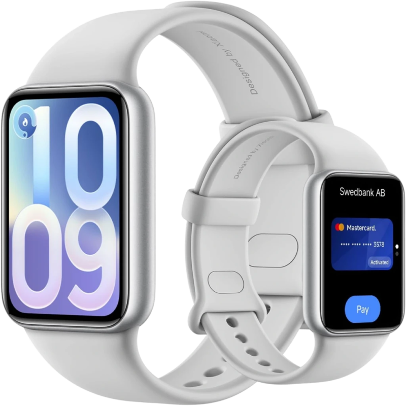 Xiaomi Smart Band 10 Pro NFC Argent 1,74 pouces AMOLED 21 jours +150 sports 5ATM Bracelet connecté