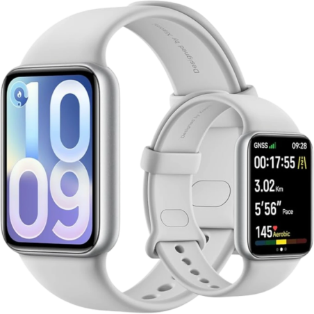 Xiaomi Smart Band 10 Pro Argent 1,74 pouces AMOLED 21 jours +150 sports 5ATM Bracelet connecté