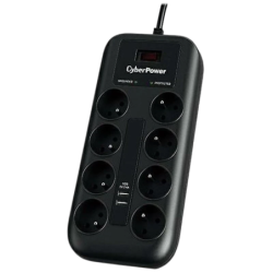 CyberPower P0820SUF0-DE 8 prises Multiprise avec protection
