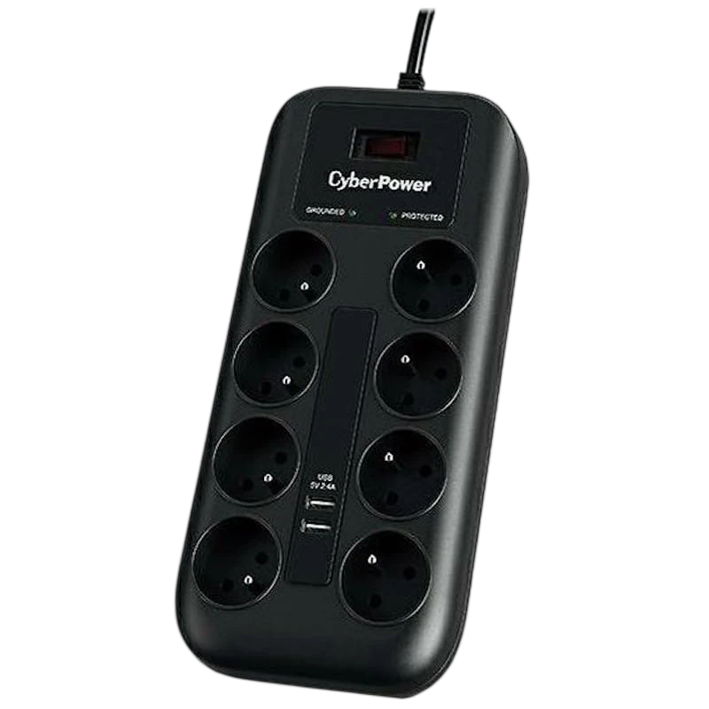 CyberPower P0820SUF0-DE 8 prises Multiprise avec protection