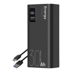 OBAL:ME EnergyPulse Noir 30000mAh 22,5W USB-C Power Bank