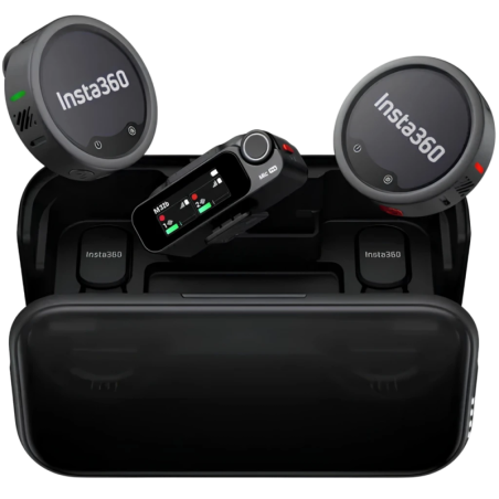 Insta360 Mic Pro (2 émetteurs + 1 récepteur) Microphone sans fil omnidirectionnel