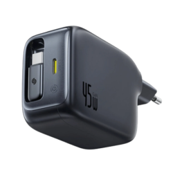 Baseus EnerCore CJ11 USB-C 100 W - Chargeur mural avec câble rétractable