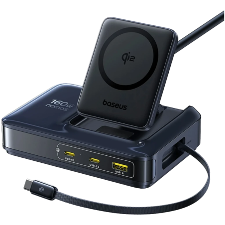 Chargeur Baseus Nomos NH21 4-en-1 160W GaN