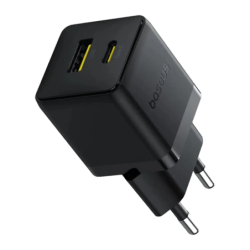 Baseus Palm Fast Charger 30 W USB-A + USB-C - Chargeur mural