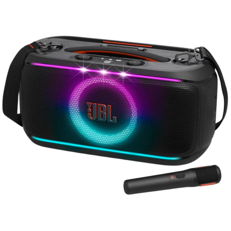 JBL PartyBox On-The-Go 2 Noir 100W 15h IPX4 Auracast lumières LED Enceinte Bluetooth 5.4
