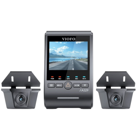 VIOFO A329WW 3CH 4K 30FPS Sony STARVIS 2 Triple avec caméras arrière étanches WiFi 2,4 pouces Dashcam