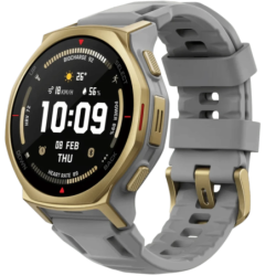 Amazfit T-Rex 3 Pro Doré Arctic 1,32 pouces AMOLED GPS NFC 19 jours +180 sports 10ATM Smartwatch