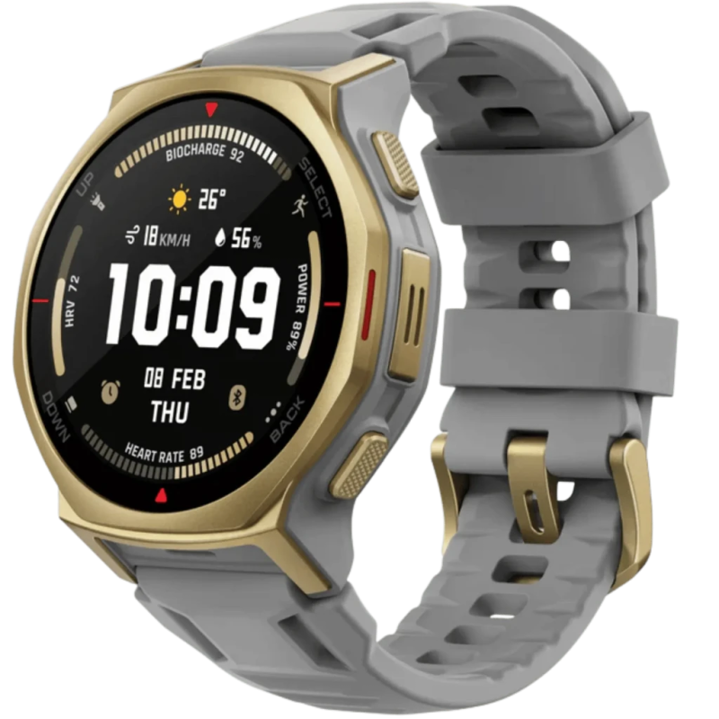 Amazfit T-Rex 3 Pro Doré Arctic 1,32 pouces AMOLED GPS NFC 19 jours +180 sports 10ATM Smartwatch