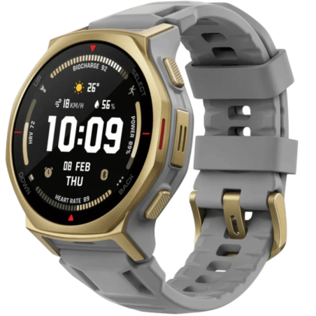 Amazfit T-Rex 3 Pro Doré Arctic 1,32 pouces AMOLED GPS NFC 19 jours +180 sports 10ATM Smartwatch