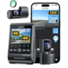 VIOFO A229 Ultra 3CH 4K WiFi 5GHz GPS 2,4 pouces vision nocturne mode parking Dashcam triple canal