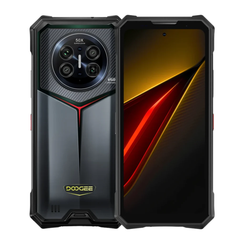 Doogee V50 5G 16GB/512GB Noir Rugged 6,58 pouces IPS 120Hz 200MP 11000mAh 33W