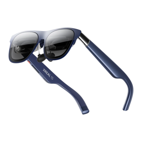 XREAL Air 1S Bleu Marine Micro-OLED 1920x1200 120Hz 700 nits 82 g USB-C Lunettes de réalité augmentée