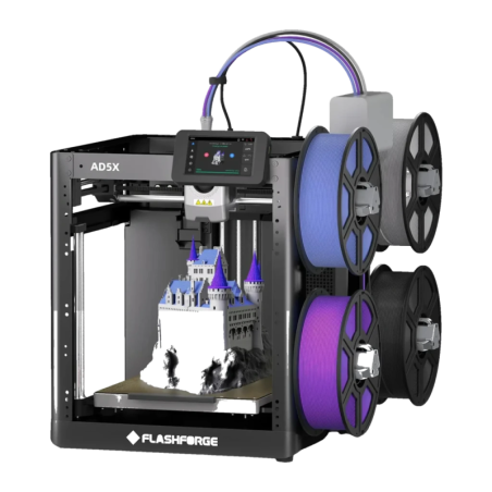 Flashforge Adventurer 5X (AD5X) IFS intégré 4 couleurs FDM 600mm/s nivellement automatique WiFi Imprimante 3D