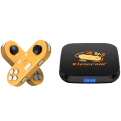 Kleincool X8 LS043 et console rétro 64GB Android 12 4K WiFi double bande Bluetooth H618 TV Box