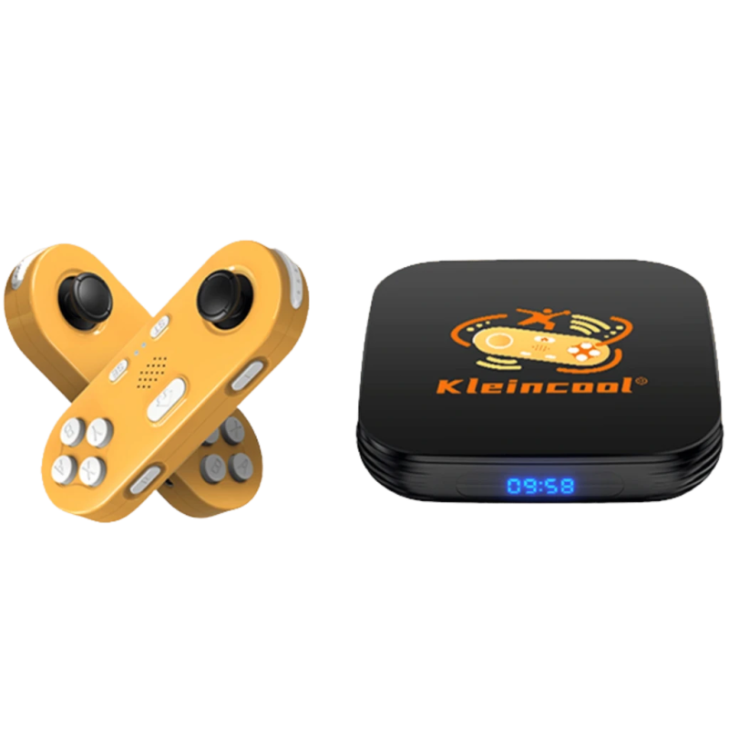 Kleincool X8 LS043 et console rétro 64GB Android 12 4K WiFi double bande Bluetooth H618 TV Box