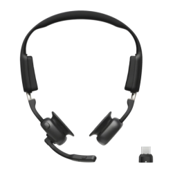Shokz OpenMeet UC Open-Ear USB-C Bluetooth 5.4 15h Multipoint Écouteurs sans fil