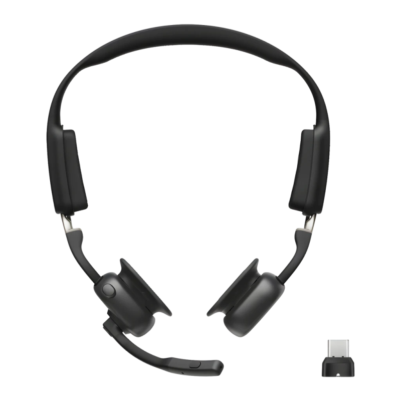 Shokz OpenMeet UC Open-Ear USB-C Bluetooth 5.4 15h Multipoint Écouteurs sans fil