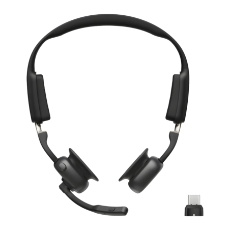 Shokz OpenMeet UC Open-Ear USB-C Bluetooth 5.4 15h Multipoint Écouteurs sans fil