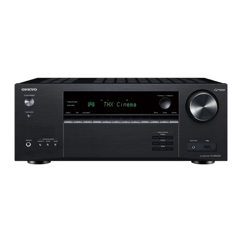 Onkyo TX-NR6100 Dolby Atmos DTS:X 165W Bluetooth 4.2 WiFi AirPlay entrée phono Récepteur AV