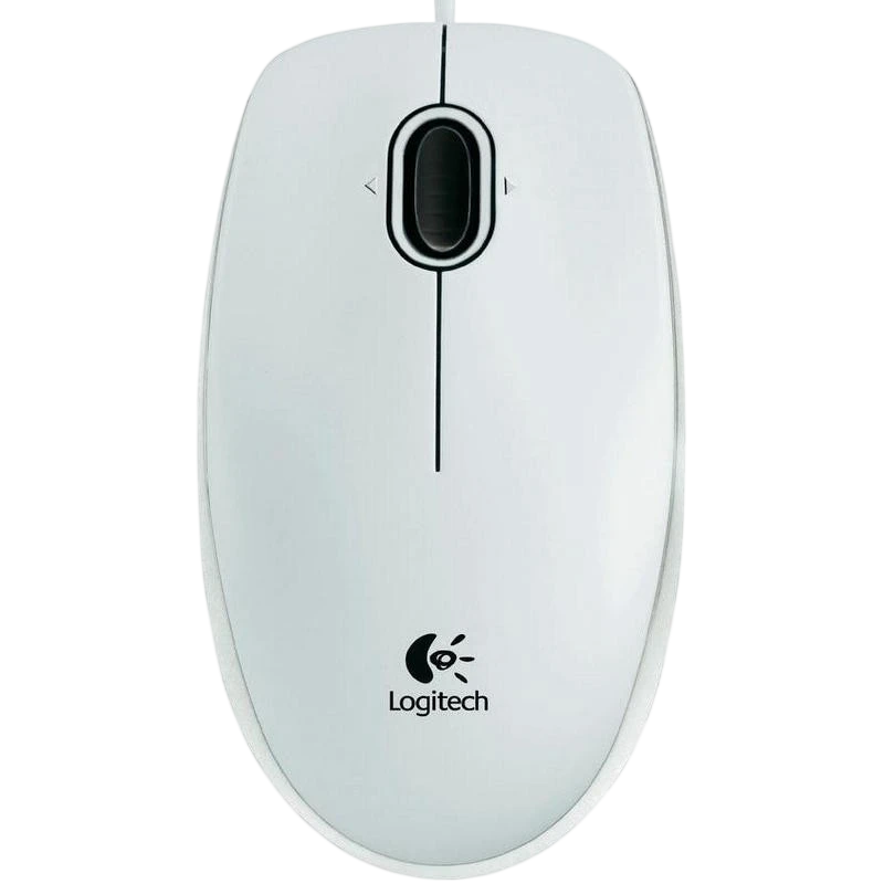Logitech B100 Blanc USB 800 DPI 3 boutons Souris
