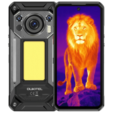Oukitel WP500 Ultra Thermal 12GB/1TB Noir Rugged IP68/IP69K 6,78 pouces IPS 120Hz 108MP 10000mAh 45W NFC