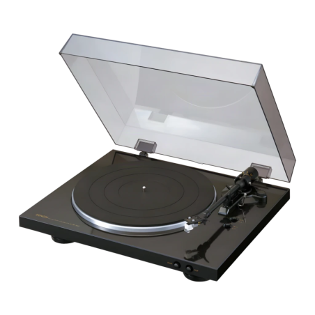 Denon Belt Drive, Cellule MM Noir DP-300F 33/45 rpm Platine vinyle
