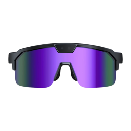 Zeblaze Q01 AI Sports Sunglasses Violet 8MP WiFi Bluetooth Lunettes connectées