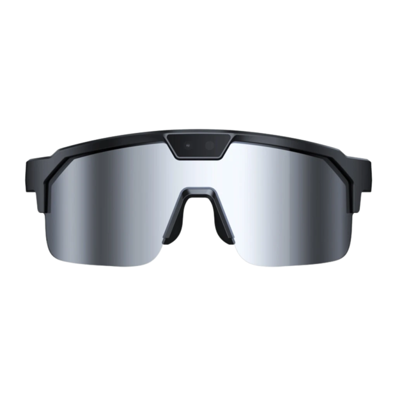 Zeblaze Q01 AI Sports Sunglasses Argent 8MP WiFi Bluetooth Lunettes connectées
